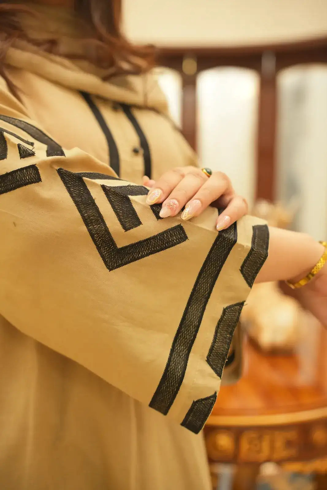 3 Piece Skin Embroidered Suit