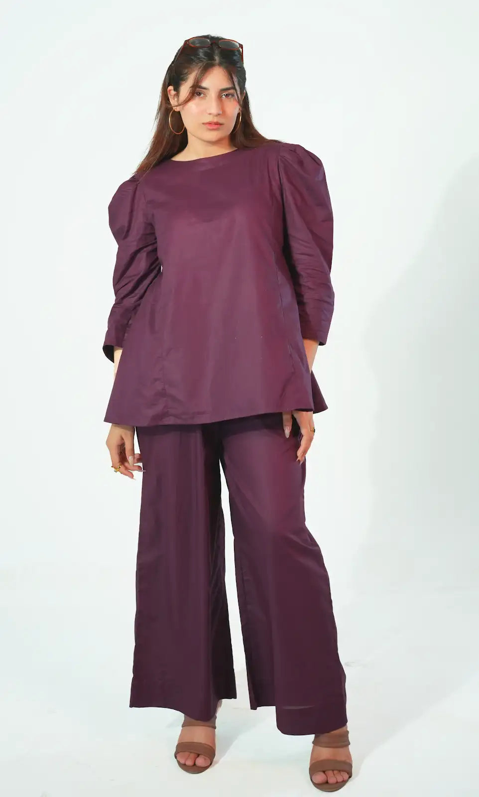 Solid Purple 2 Piece Luxe Drop