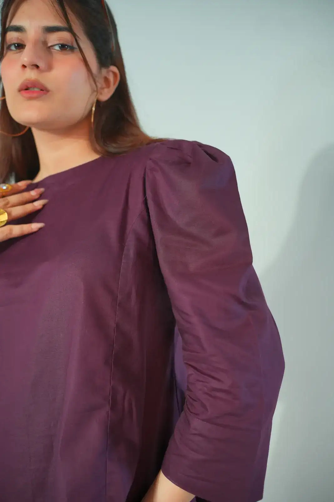 Solid Purple 2 Piece Luxe Drop