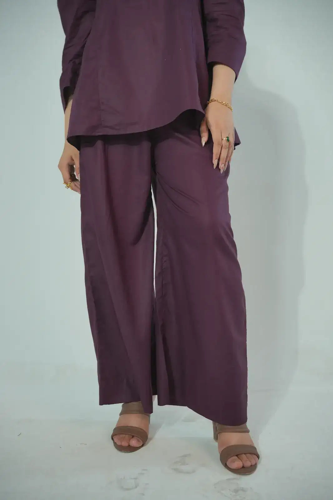 Solid Purple 2 Piece Luxe Drop