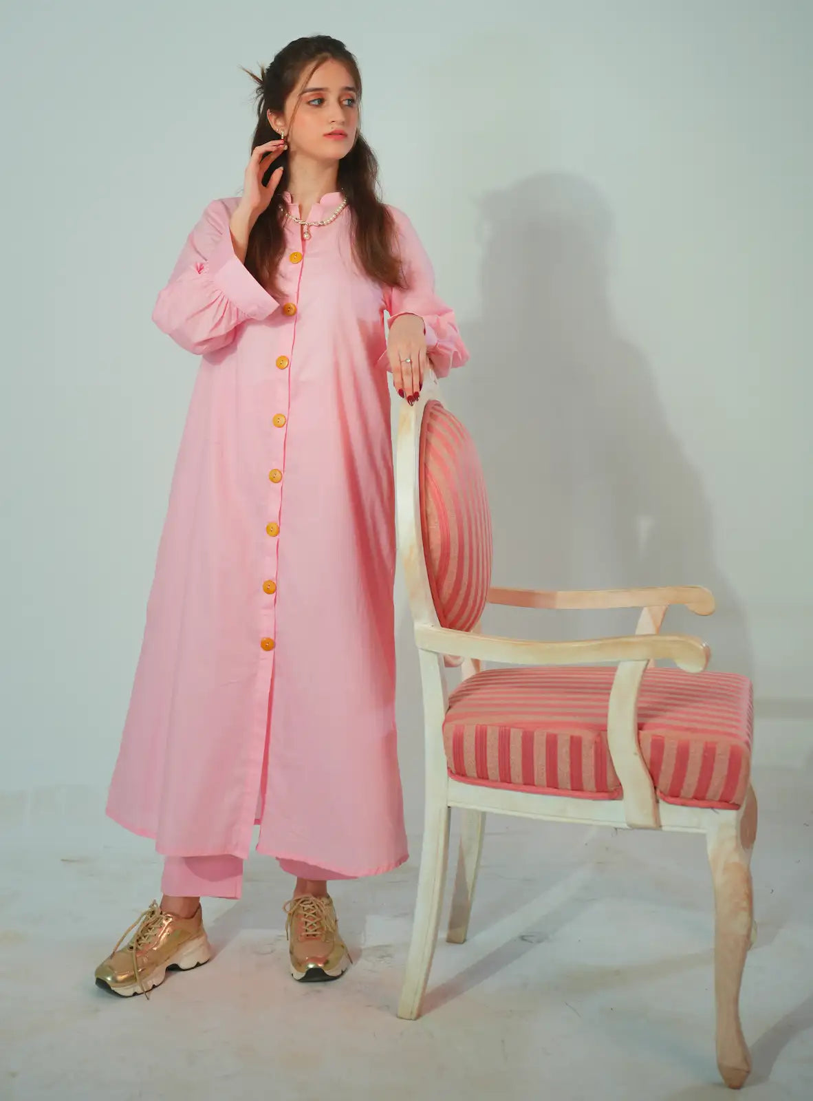 Solid Pink 2 Piece Luxe Drop