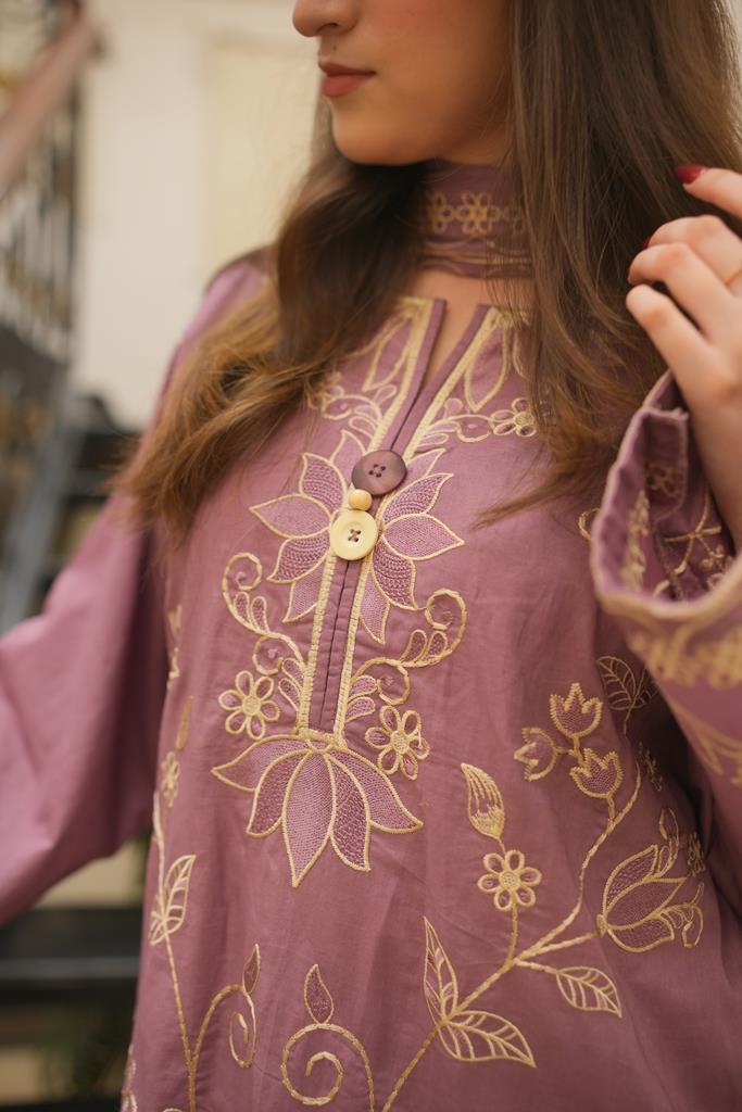 3 Piece Lalik Embroidered Suit