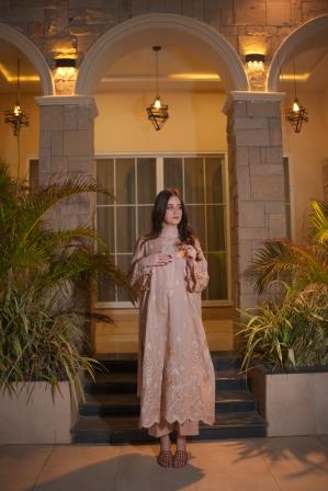 3 Piece Light Lavender Embroidered Suit